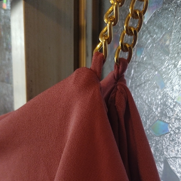 First Love Pink Ruffled Off-Shoulder Blouse - Picture 13 of 13